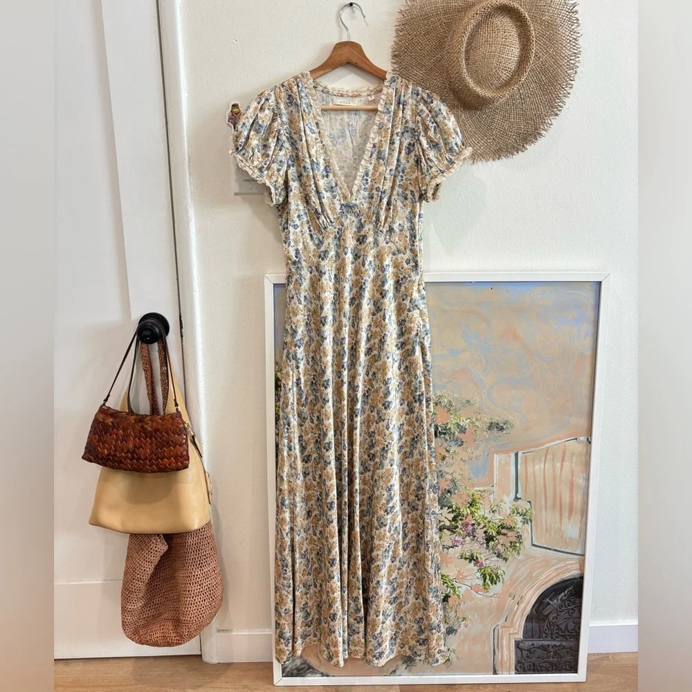DOEN Bleu Wildflower
Thicket Silk Dress π - Picture 1 of 8